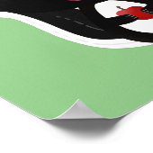 Niedliche Cartoon-Abbildung Poster (Ecke)