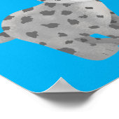 Niedliche Cartoon-Abbildung Poster (Ecke)