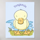 Niedliche Cartoon-Abbildung Poster (Vorne)