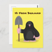 Niedliche Cartoon-Abbildung Postkarte (Vorne/Hinten)