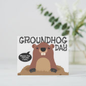 Niedliche Cartoon-Abbildung Postkarte (Stehend Vorderseite)