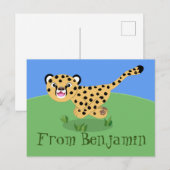 Niedliche Cartoon-Abbildung Postkarte (Vorne/Hinten)