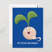 Niedliche Cartoon-Abbildung Postkarte (Vorne/Hinten)