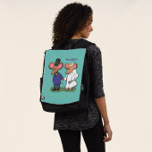 Niedliche Cartoon-Abbildung Rucksack (Ausgewaschen)