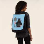 Niedliche Cartoon-Abbildung Rucksack (Ausgewaschen)
