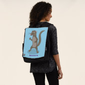 Niedliche Cartoon-Abbildung Rucksack (Ausgewaschen)
