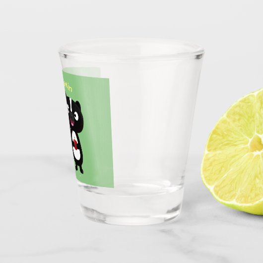 Niedliche Cartoon-Abbildung Schnapsglas (Rechts)
