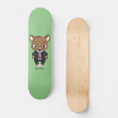 Niedliche Cartoon-Abbildung Skateboard (Vorderseite)