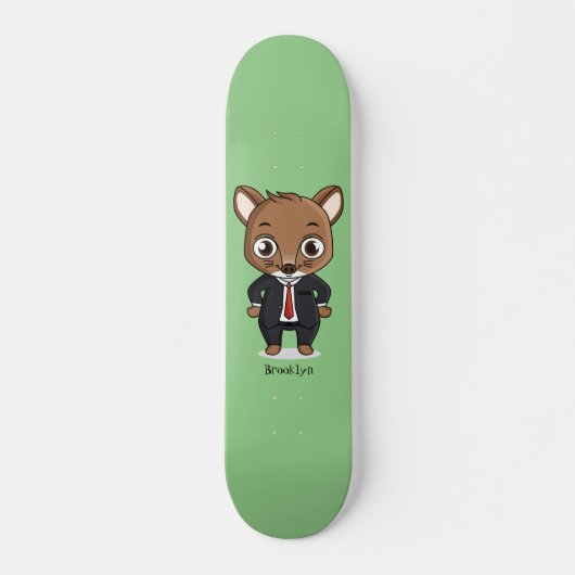 Niedliche Cartoon-Abbildung Skateboard (Vorne)