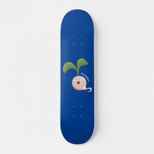 Niedliche Cartoon-Abbildung Skateboard (Vorne)