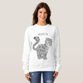Niedliche Cartoon-Abbildung Sweatshirt (Vorne ganz)