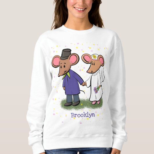 Niedliche Cartoon-Abbildung Sweatshirt (Vorderseite)