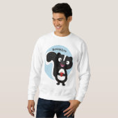 Niedliche Cartoon-Abbildung Sweatshirt (Vorne ganz)