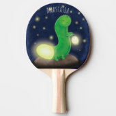 Niedliche Cartoon-Abbildung Tischtennis Schläger (Rückseite)