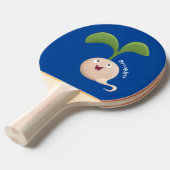 Niedliche Cartoon-Abbildung Tischtennis Schläger (Vorderseite)