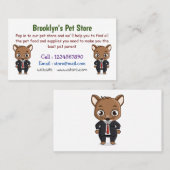 Niedliche Cartoon-Abbildung Visitenkarte (Vorne/Hinten)