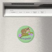 Niedliche Cartoon-Abbildung von langsamen Loris-Bl Magnet (In Situ (Geschirrspüler))