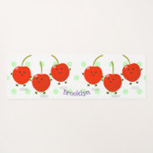 Niedliche Cartoon-Abbildung Yogamatte (Rückseite (Horizontal))