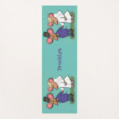 Niedliche Cartoon-Abbildung Yogamatte (Vorderseite)