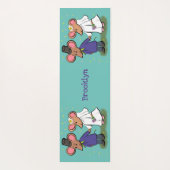 Niedliche Cartoon-Abbildung Yogamatte (Rückseite)