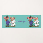 Niedliche Cartoon-Abbildung Yogamatte (Vorderseite (Horizontal))