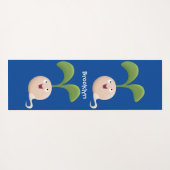 Niedliche Cartoon-Abbildung Yogamatte (Rückseite (Horizontal))