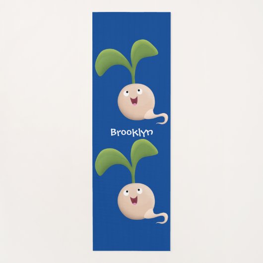 Niedliche Cartoon-Abbildung Yogamatte (Vorderseite)