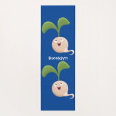 Niedliche Cartoon-Abbildung Yogamatte (Rückseite)