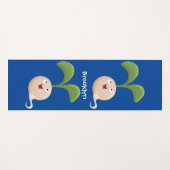 Niedliche Cartoon-Abbildung Yogamatte (Vorderseite (Horizontal))