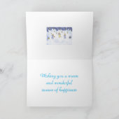 Niedliche Cartoon Angels Feiertagskarte (Innenseite)