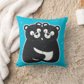 Niedliche Cartoon Bears Kissen (Decke)