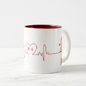 Niedliche Cartoon Bears kundenspezifische Kaffeepa Zweifarbige Tasse (VorderseiteRechts)