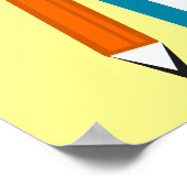 Niedliche Cartoon-Bird-Klasse-Plakate Poster (Ecke)
