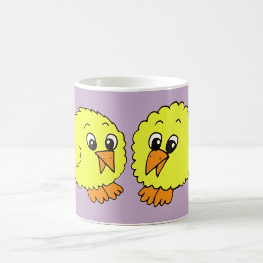 Niedliche Cartoon-Chips mit Namen Kaffeetasse (Mittel)