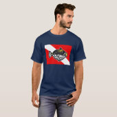 Niedliche Cartoon-Clowntriggerfish-Tauchen-Flagge T-Shirt (Vorne ganz)