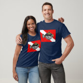 Niedliche Cartoon-Clowntriggerfish-Tauchen-Flagge T-Shirt (Unisex)