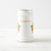 Niedliche Cartoon-Darstellung des Carrot-Quartetts Bierglas (Mittel)