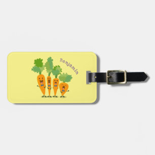 Niedliche Cartoon-Darstellung des Carrot-Quartetts Gepäckanhänger