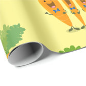 Niedliche Cartoon-Darstellung des Carrot-Quartetts Geschenkpapier (Rolleneckpunkt)