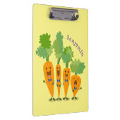 Niedliche Cartoon-Darstellung des Carrot-Quartetts Klemmbrett (Rechts)