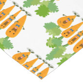 Niedliche Cartoon-Darstellung des Carrot-Quartetts Kurzer Tischläufer (Ecke)