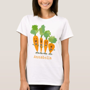 Niedliche Cartoon-Darstellung des Carrot-Quartetts T-Shirt
