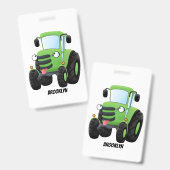 Niedliche Cartoon-Darstellung des Happy Farm Ausweis (Front & Back)