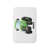 Niedliche Cartoon-Darstellung des Happy Farm Badematte (Vorderseite Vertikal)