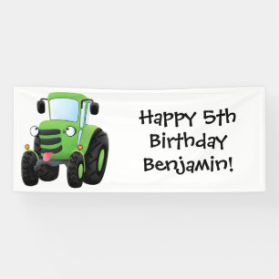 Niedliche Cartoon-Darstellung des Happy Farm Banner