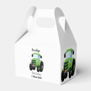 Niedliche Cartoon-Darstellung des Happy Farm Geschenkschachtel