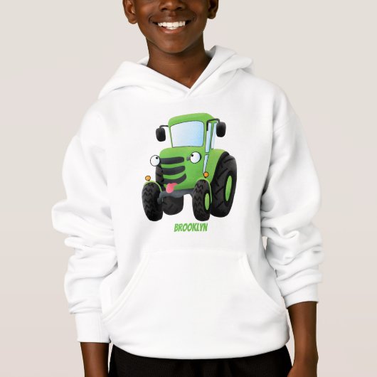 Niedliche Cartoon-Darstellung des Happy Farm Hoodie (Vorderseite)