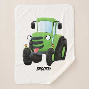 Niedliche Cartoon-Darstellung des Happy Farm Sherpadecke