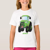 Niedliche Cartoon-Darstellung des Happy Farm T-Shirt (Vorderseite)