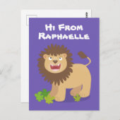 Niedliche Cartoon-Darstellung Postkarte (Vorne/Hinten)